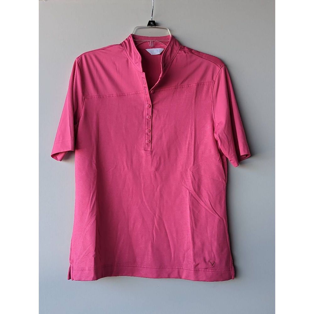 Callaway Women's Hot Pink Short-Sleeve Golf T-Shirt Size L